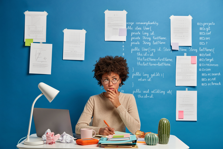 Professional woman working
