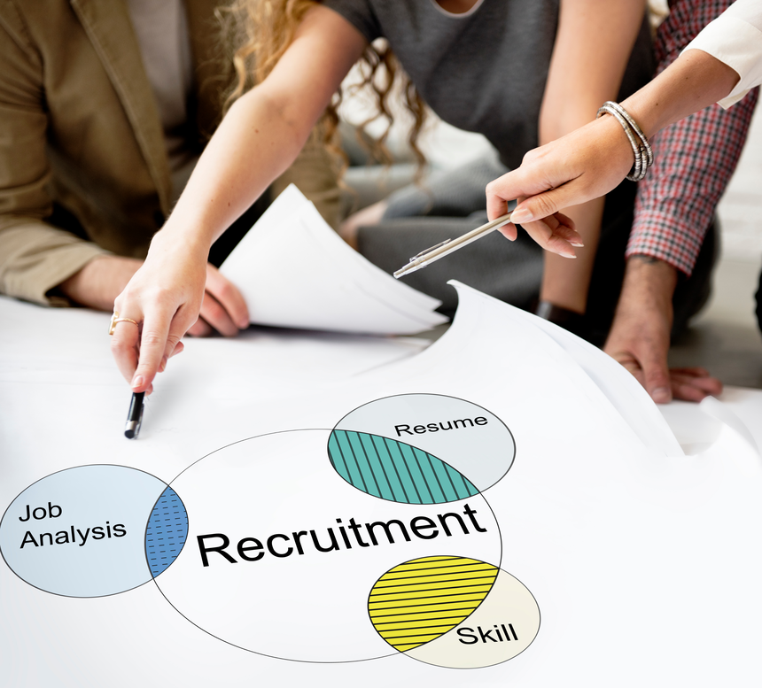 Recruitment process illustration